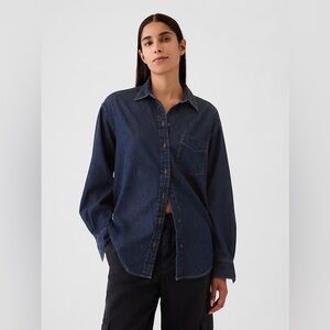 Dark Blue Denim Shirt